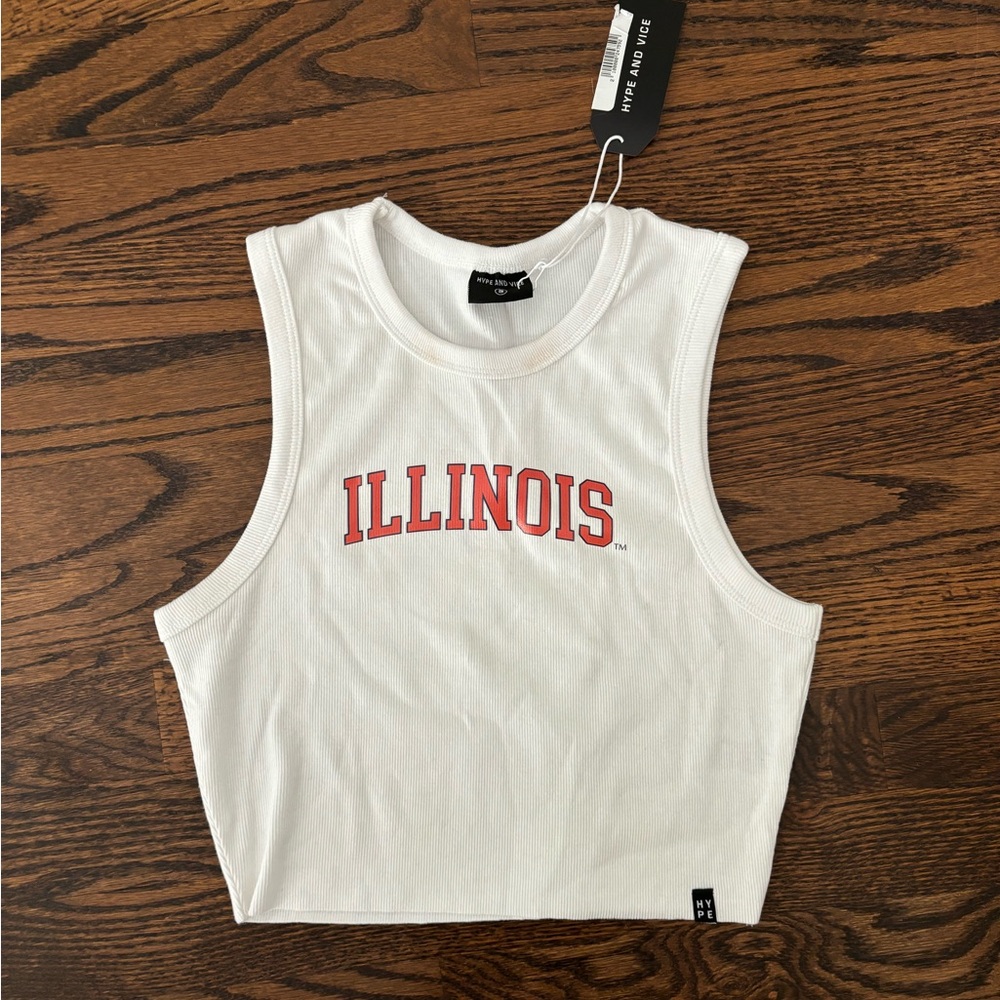 Hype and Vice University of Illinois crop top